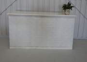 Bar - Pressed Metal White Top 1.8m x .6m x 1080mm